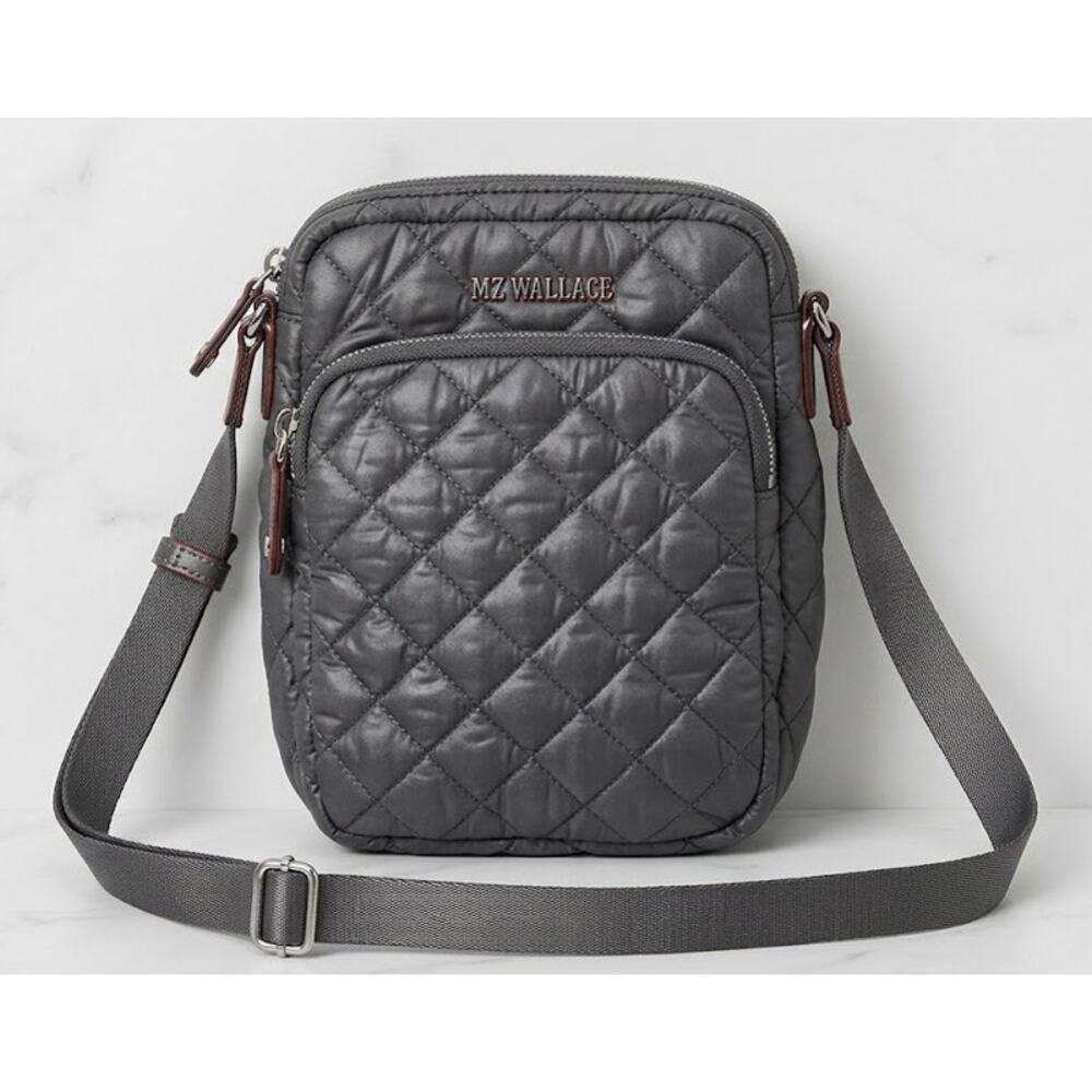 MZ Wallace Magnet Metro Crossbody Gunmetal